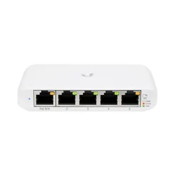 Ubiquiti UniFi Flex Mini 5-Port PoE Switch, 10Gbps, White, 5/Pack (USW-FLEX-MINI-5)