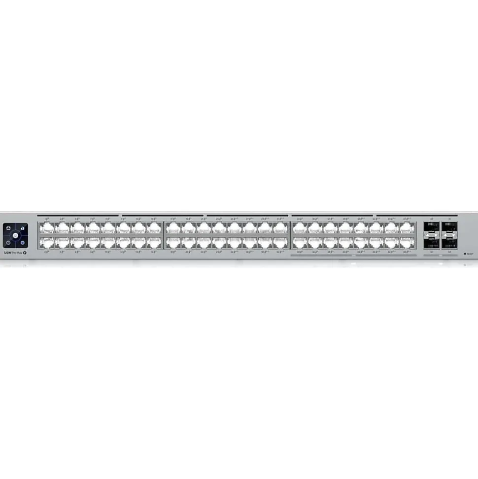 Ubiquiti UniFi Pro Max 48-Port Gigabit Ethernet PoE Managed Switch, Silver (USW-PRO-MAX-48-POE)