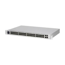 Ubiquiti UniFi Pro 48-Port Gigabit Ethernet Managed Switch, 10/100/1000 Mbps, Silver (USW-PRO-48)
