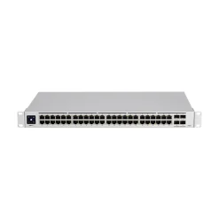 Ubiquiti UniFi Pro 48-Port Gigabit Ethernet Managed Switch, 10/100/1000 Mbps, Silver (USW-PRO-48)