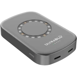 UltraBlu MagSafe Wireless USB Type-C Power Bank, 5000mAh, Gray (UBG020923)