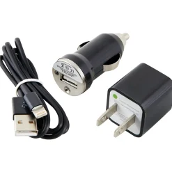 Ultralast Charge and Sync Kit with Lightning to USB Cable, Black, (CEL-CHG8B)