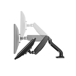 Uncaged Ergonomics Adjustable Single Computer Monitor LCD Arm/Mount, Black (MM-b)
