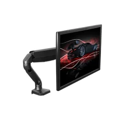 Uncaged Ergonomics Adjustable Single Computer Monitor LCD Arm/Mount, Black (MM-b)