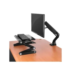 Uncaged Ergonomics Adjustable Single Computer Monitor LCD Arm/Mount, Black (MM-b)