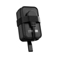 Uncaged Ergonomics 3-Outlet 3-USB Port Power Strip, 3', Black (TC-b)