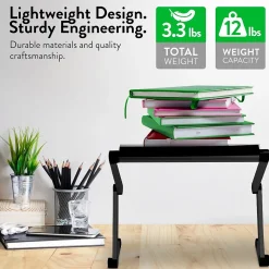 Uncaged Ergonomics WorkEZ Cooling Laptop Lap Desk, Executive Black (WEEB)