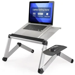 Uncaged Ergonomics WorkEZ Cool Laptop Riser, 18 x 11”, Silver (WECs)
