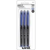 uni AIR Porous Point Pens, Medium Point, 0.7mm, Blue Ink, 3/Pack (1926810)