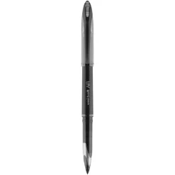 uni AIR Porous Point Pens, Medium Point, 0.7mm, Black, Black Ink, 12/Pack (1927631)