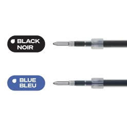 uni Jetstream RT Ballpoint Pen Refills, Medium Point, 1.0mm, Black Ink, 2/Pack (35972)