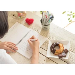 uni one Retractable Gel Pens, Medium Point, 0.7mm, Black/Blue Ink, 5/Pack (70380)