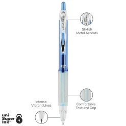 uniball 207 Fashion Retractable Gel Pens, Medium Point, 0.7mm, Assorted Ink, 8/Pack (1739929)