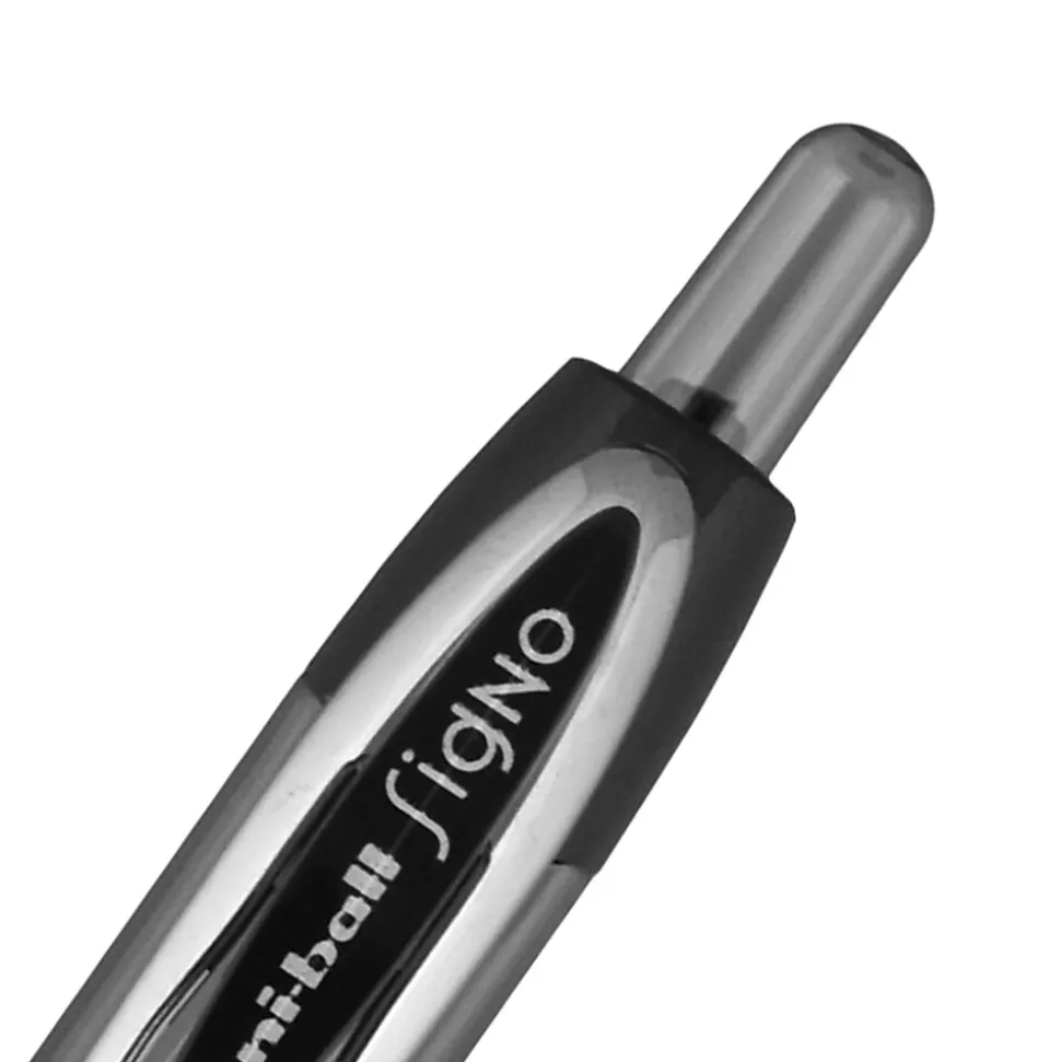 uniball 207 Retractable Gel Pens, Bold Point, 1.0mm, Black Ink, 12/Pack (1790895)