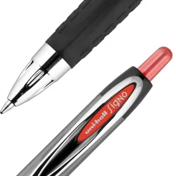 uniball 207 Retractable Gel Pens, Medium Point, 0.7mm, Red Ink, Dozen (33952)