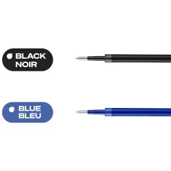 uniball 207 Retractable Gel Pen Refills, Medium Point, 0.7mm, Black Ink, 2/Pack (70207PP)