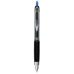 uniball 207 Retractable Gel Pens, Micro Point, 0.5mm, Blue Ink, 12/Pack (61256)