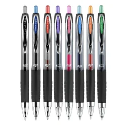 uniball 207 Retractable Gel Pens, Medium Point, 0.7mm, Assorted Ink, 8 Pack (40110)