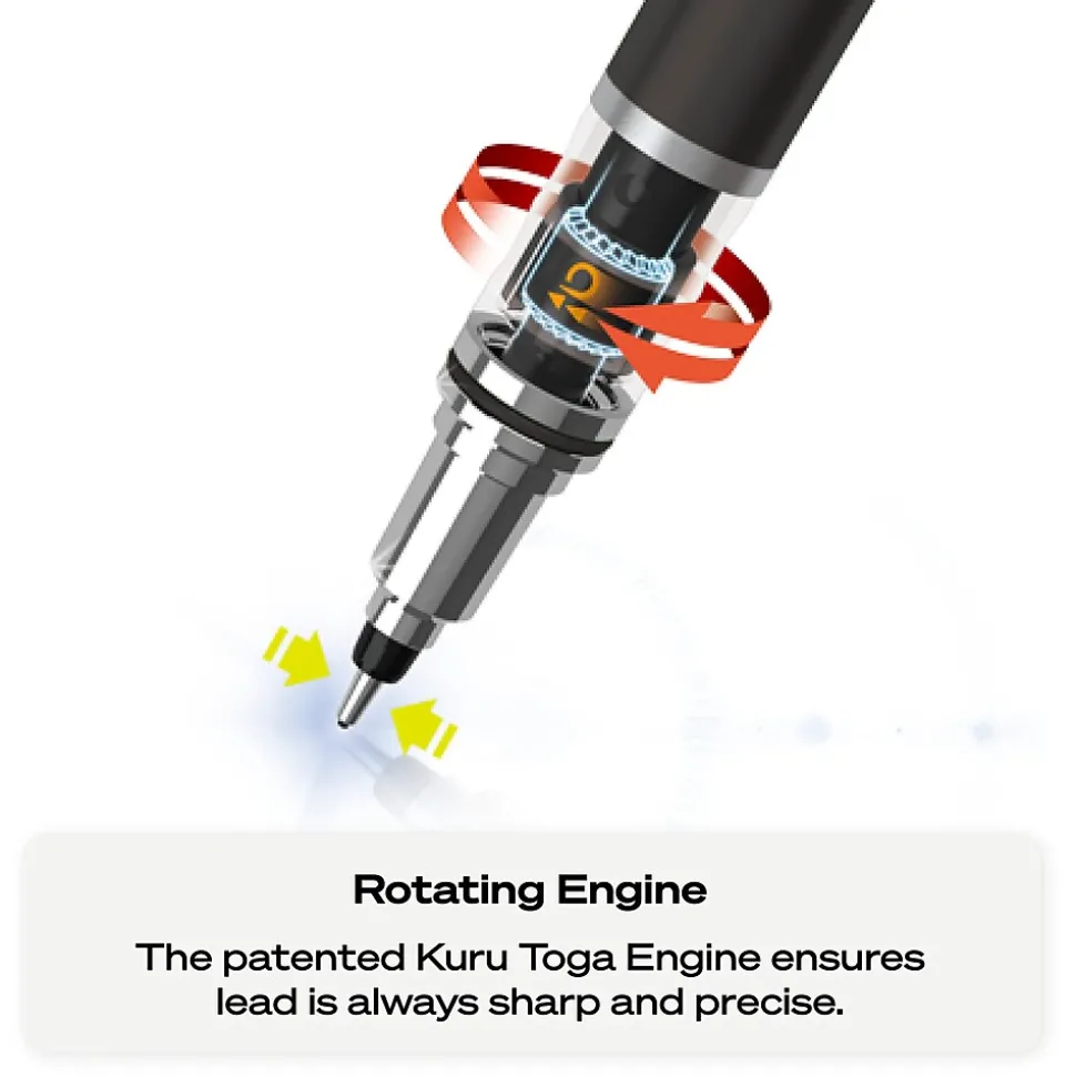 uni-ball Kuru Toga Mechanical Pencil, 0.7mm, #2 Medium Lead (1858549)