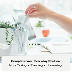 uni-ball one Retractable Gel Pen, Medium Point, 0.7mm, Assorted Ink, 5/Pack (70381)