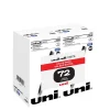 uniball Onyx Rollerball Pens, Fine Point, 0.7mm, Blue Ink, 72/Box (2013568)