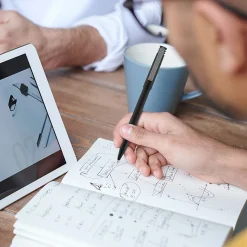 uniball Roller Rollerball Pens, Micro Point, 0.5mm, Red Ink (60152)