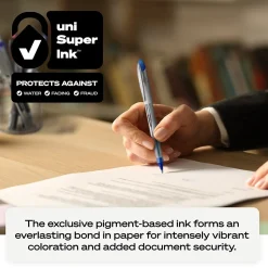 uni-ball Vision Elite Rollerball Pen, Bold Point, 0.8mm, Black Ink, 4/Pack (67180)