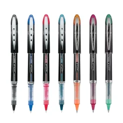 uniball Vision Elite Rollerball Pens, Micro Point, 0.5mm, Blue Ink (69021)