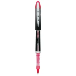 uniball Vision Elite Rollerball Pens, Micro Point, 0.5mm, Red Ink, Dozen (69022)