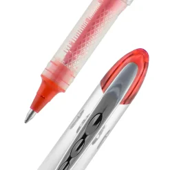 uniball Vision Elite Rollerball Pens, Bold Point, 0.8mm, Red Ink (69023)
