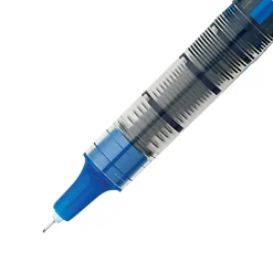uniball Vision Needle Rollerball Pens, Micro Point, 0.5mm, Blue Ink, 12/Pack (1734919)