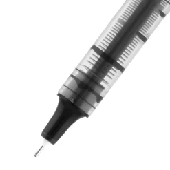 uniball Vision Needle Rollerball Pens, Fine Point, 0.7mm, Black Ink, Dozen (1734903)