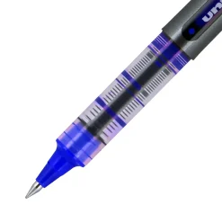 uniball Vision Rollerball Pen, Micro Point, 0.5mm, Blue Ink, Dozen (60108)