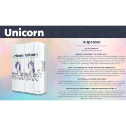 Unicorn Acrylic Wall-Mounted Bathroom Dispenser, Clear (TOP-08500)