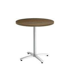Union & Scale™ Multipurpose 30" Round Pinnacle Laminate Seated Height Silver Base Table (54812)