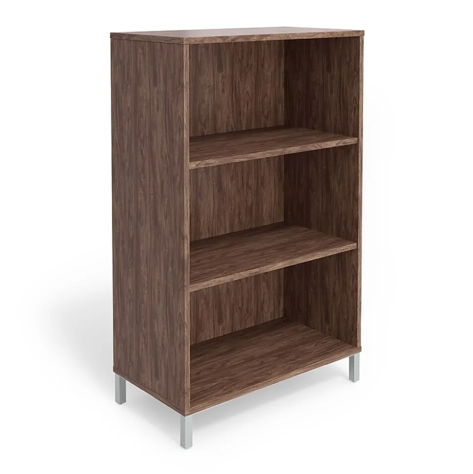 Union & Scale Essentials 3 Shelf 45"H Laminate Bookcase, Espresso (UN56977)