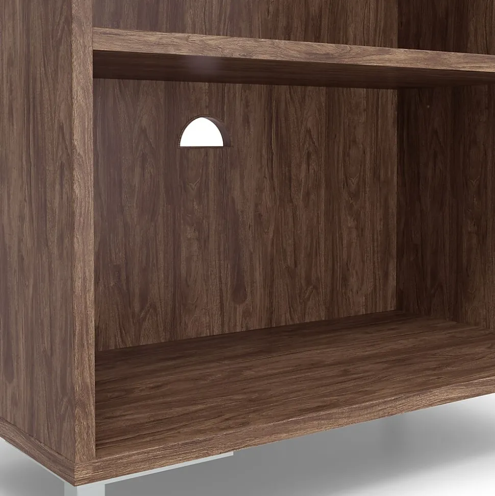 Union & Scale Essentials 3 Shelf 45"H Laminate Bookcase, Espresso (UN56977)