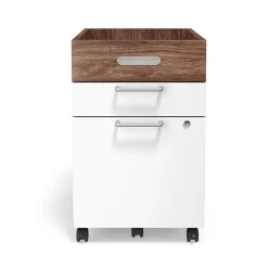 Union & Scale™ Essentials 2-Drawer Mobile Vertical File Cabinet, Letter/Legal, Lockable, 24.2