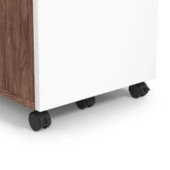 Union & Scale™ Essentials 2-Drawer Mobile Vertical File Cabinet, Letter/Legal, Lockable, 24.2