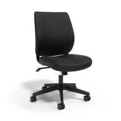 Union & Scale™ Essentials™ Ergonomic Armless Fabric Task Chair, Black (UN59382)