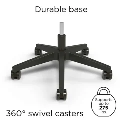 Union & Scale™ Essentials™ Ergonomic Armless Fabric Task Chair, Black (UN59382)