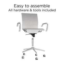 Union & Scale™ Everell Ergonomic Fabric Manager Chair, Heather Gray (53279)