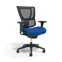 Union & Scale FlexFit™ Ergonomic Mesh Swivel Task Chair, Blue/Black (UN59413)