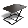 Union & Scale™ FlexFit™ 27"W Manual Rectangular Adjustable Desk Converter, Black (UN45516-CC)