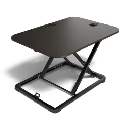 Union & Scale™ FlexFit™ 27"W Manual Rectangular Adjustable Desk Converter, Black (UN45516-CC)