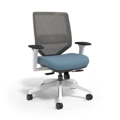 Union & Scale™ Lewis Ergonomic Mesh Swivel Computer and Desk Chair, Carolina (UN55656-CC)