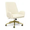 Union & Scale™ MidMod Ergonomic Fabric Manager Chair, Cream (UN56982)