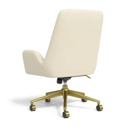 Union & Scale™ MidMod Ergonomic Fabric Manager Chair, Cream (UN56982)