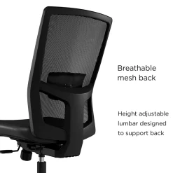 Union & Scale™ Workplace2.0™ 500 Series Armless Vinyl Task Chair, Black 52266)