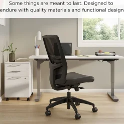 Union & Scale™ Workplace2.0™ 500 Series Armless Vinyl Task Chair, Black 52266)